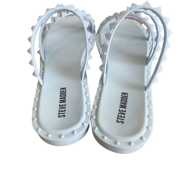 Steve Madden Blue Skyler Jelly Sandals - Picture 4 of 5